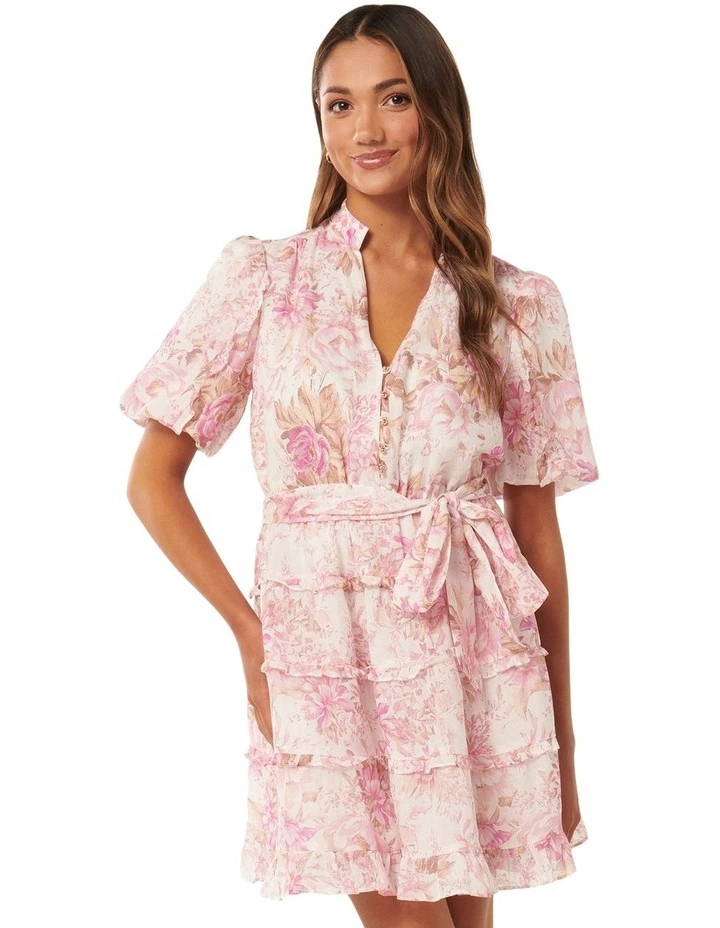 Josie Mini Dress in Pink image 1