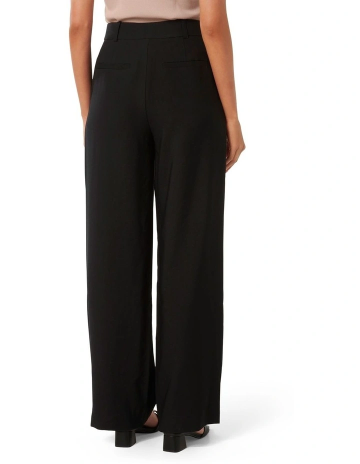 Bridget Bamboo straight Leg Pants in Black image 2