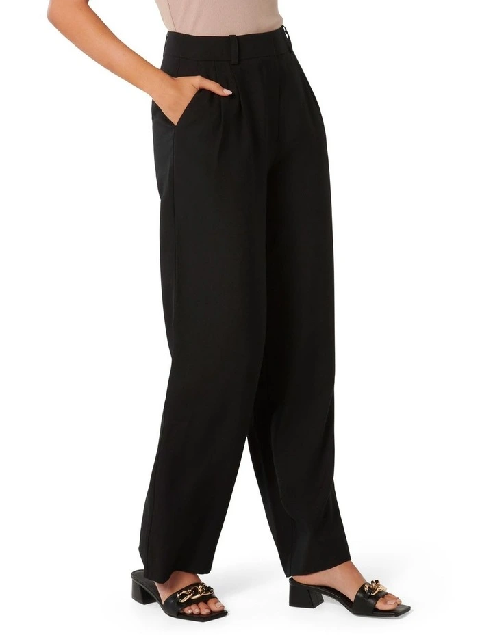Bridget Bamboo straight Leg Pants in Black image 3