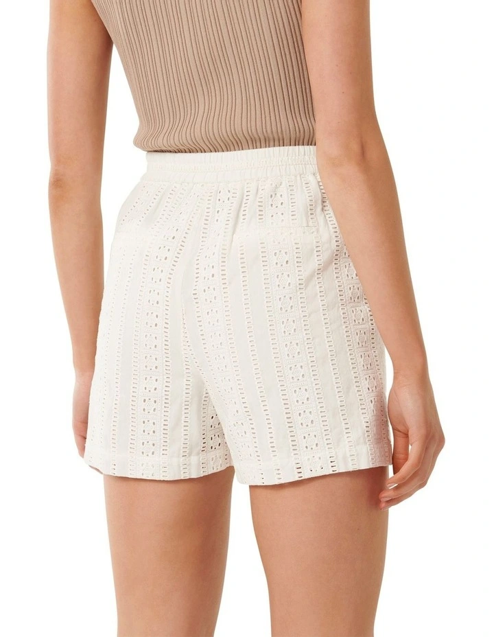 Tamara Textured Shorts in White image 2