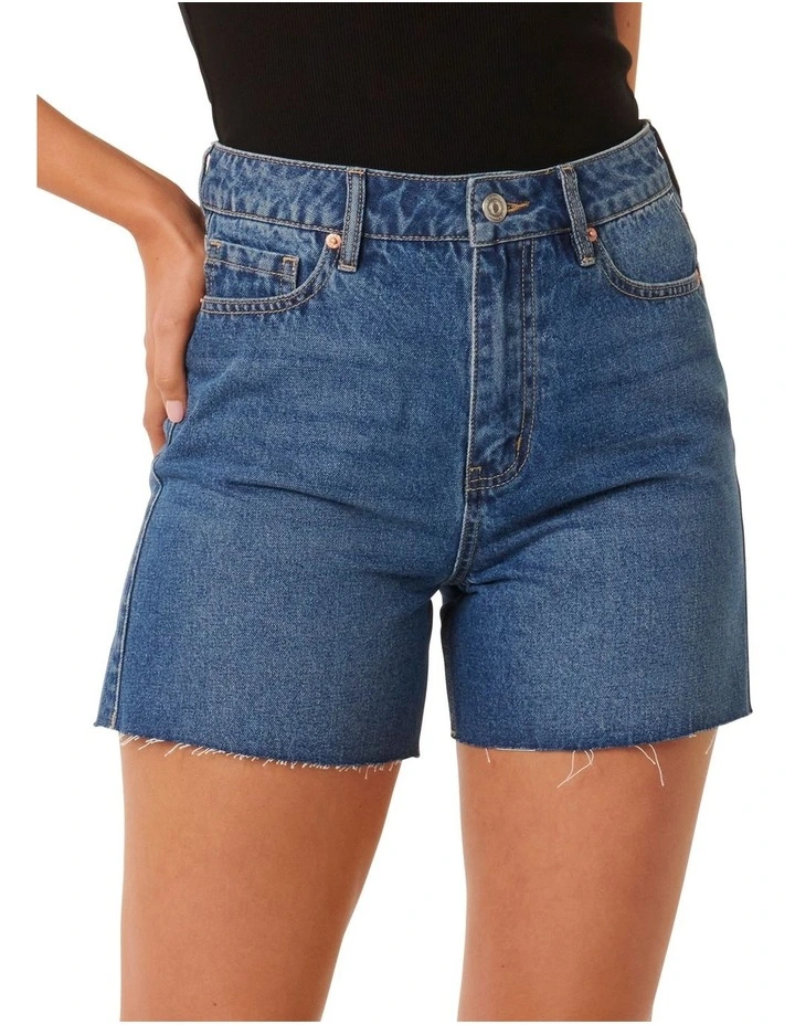 Stevie Denim Shorts in Blue image 1