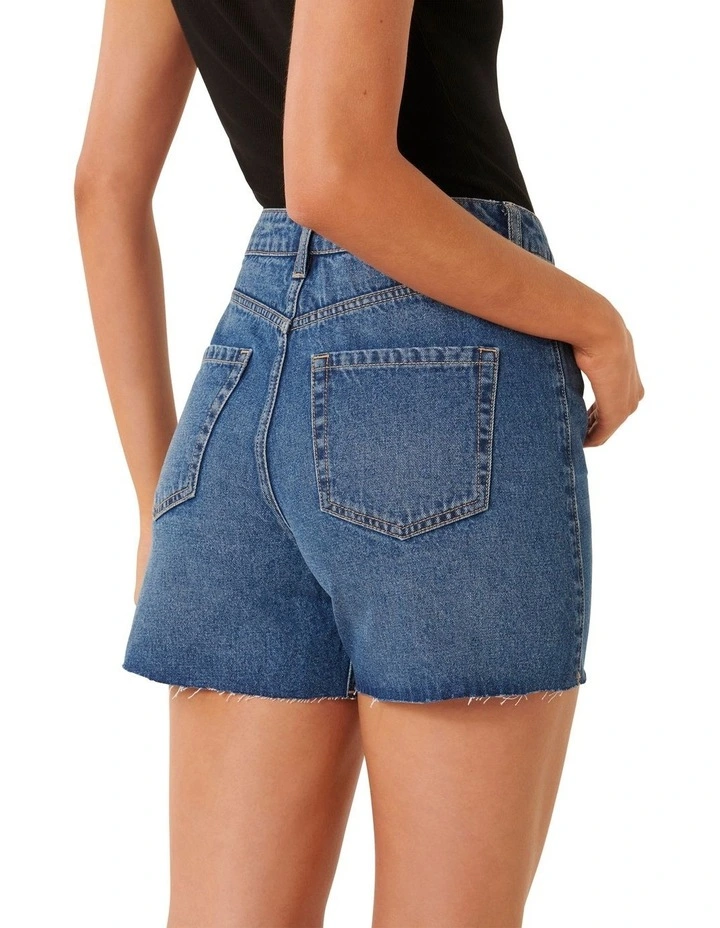 Stevie Denim Shorts in Blue image 2