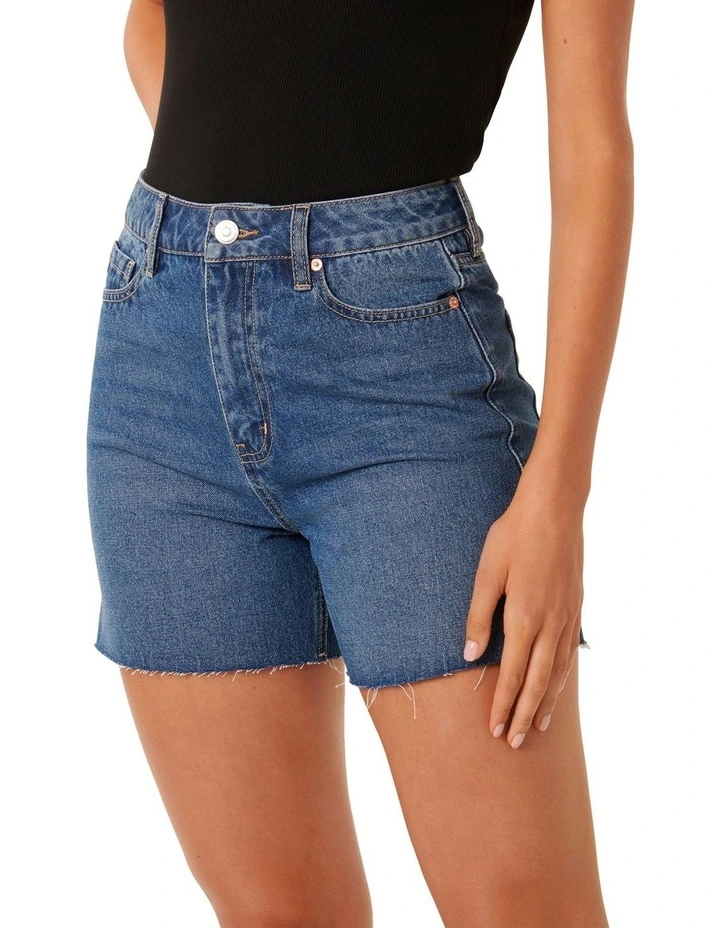 Stevie Denim Shorts in Blue image 3