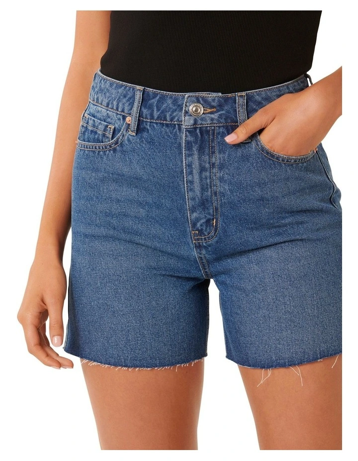 Stevie Denim Shorts in Blue image 4