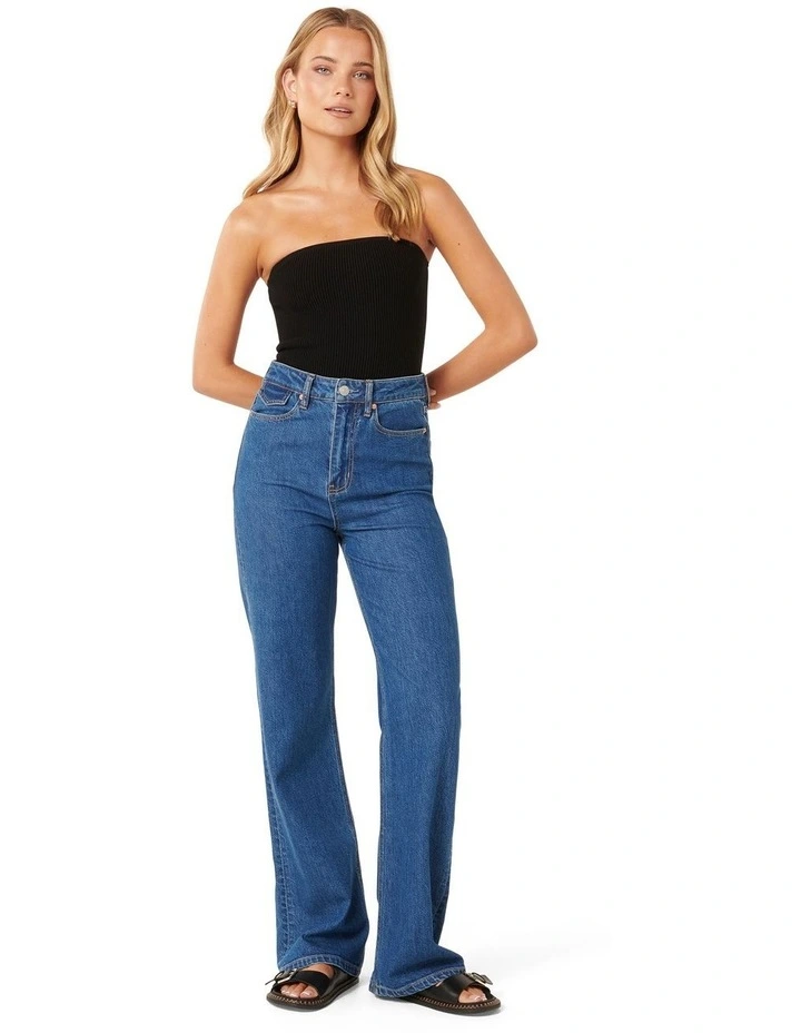 Opal Bandeau Knit Top in Black image 5