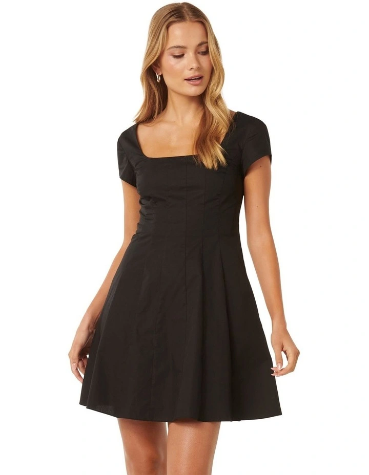 ワンピース andmary Regina cable mini dress black Regina cable mini dress