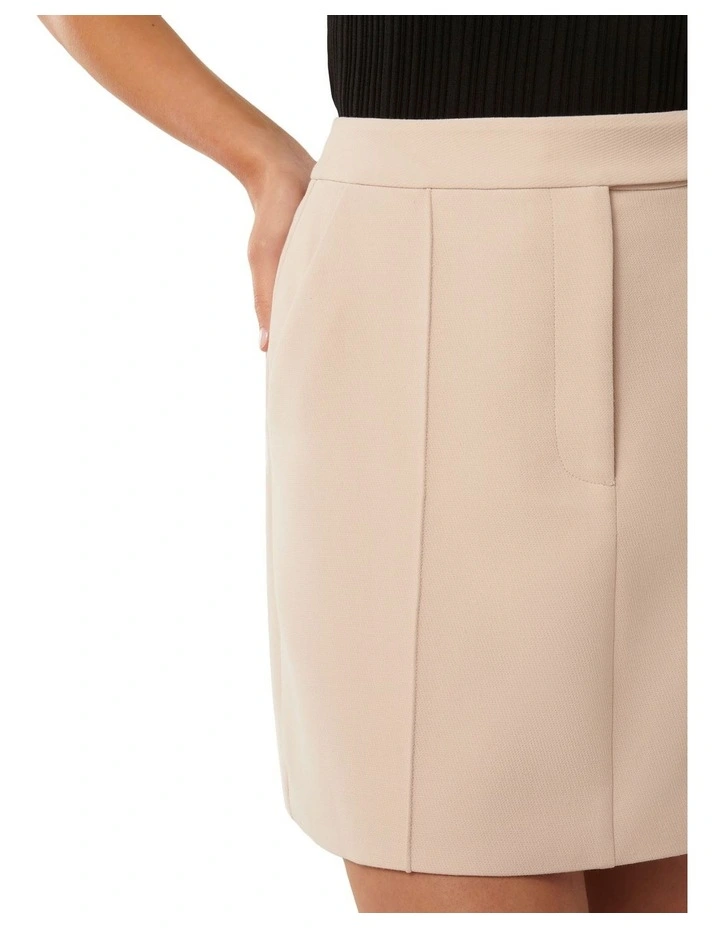 Tabitha Mini Skirt in Cream image 4