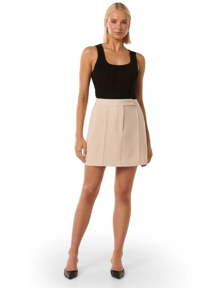 Tabitha Mini Skirt in Cream image 5