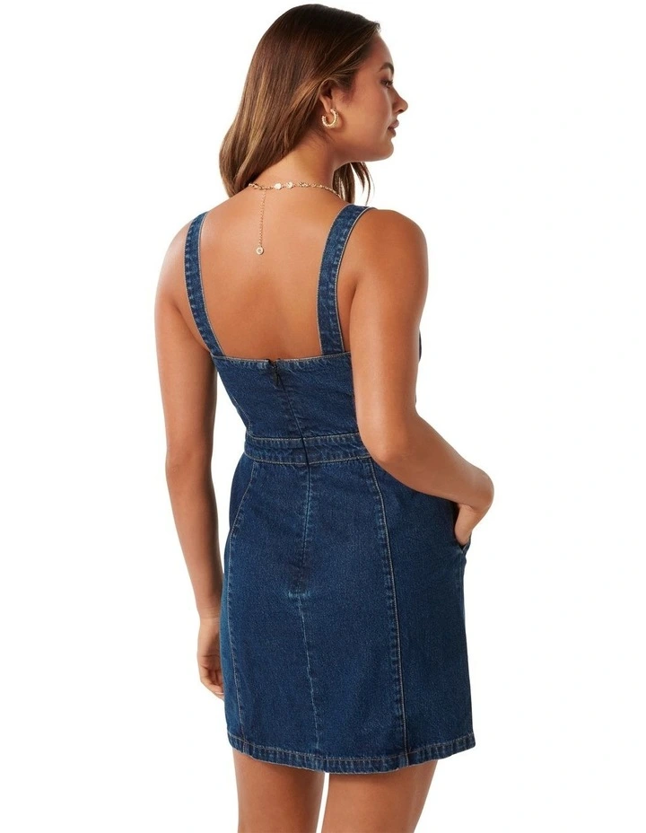 Melanie Mini Dress in Blue image 2