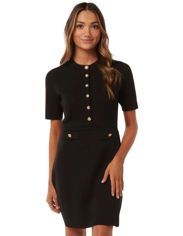 POLO COLLAR KNIT DRESS main image 0