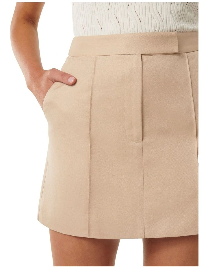 Amanda Mini Skirt in Sand image 4