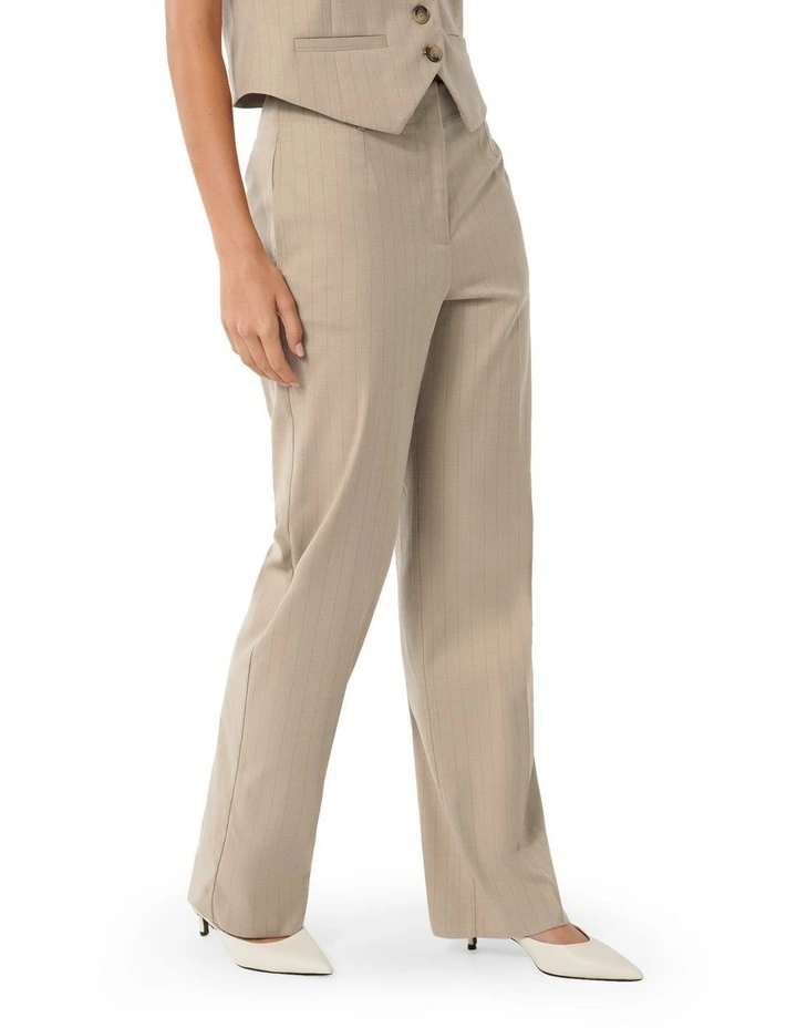 Emmie Straight Leg Pants in Beige image 3