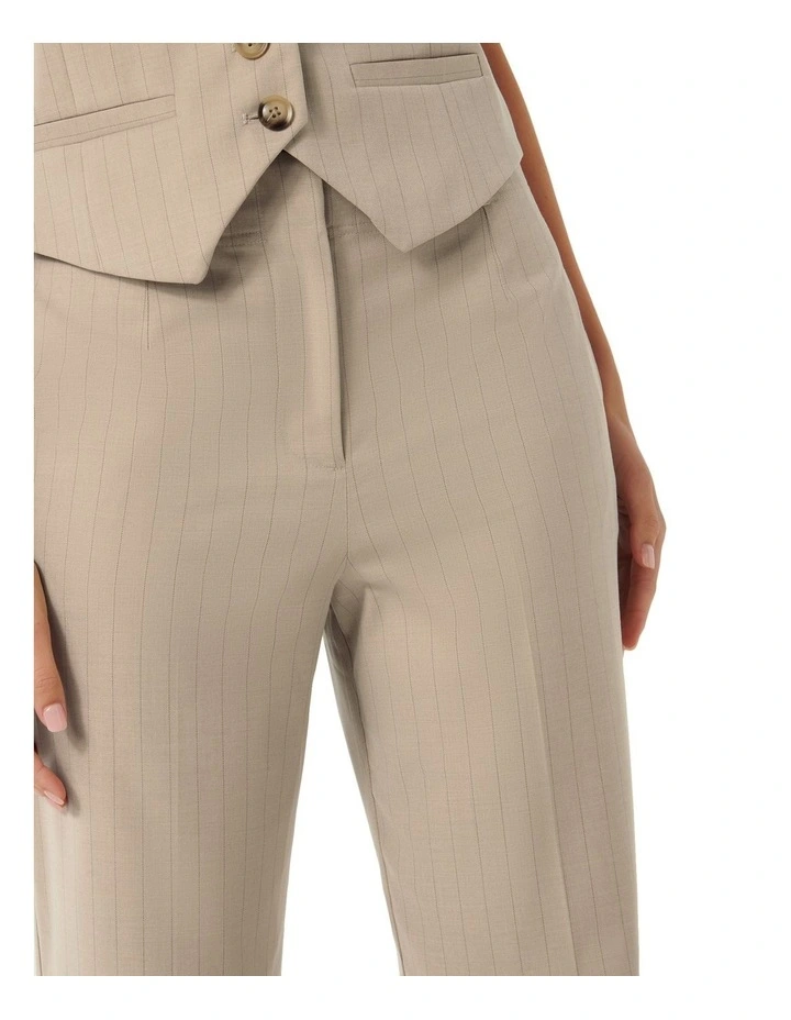 Emmie Straight Leg Pants in Beige image 4