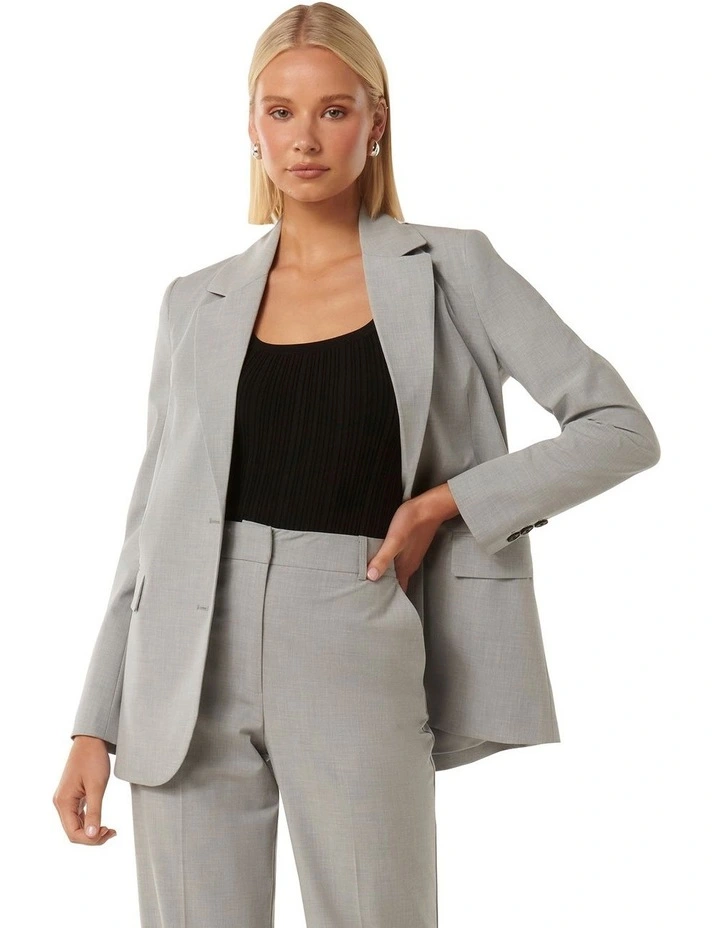 Yasmin Oversized Blazer in Grey image 1