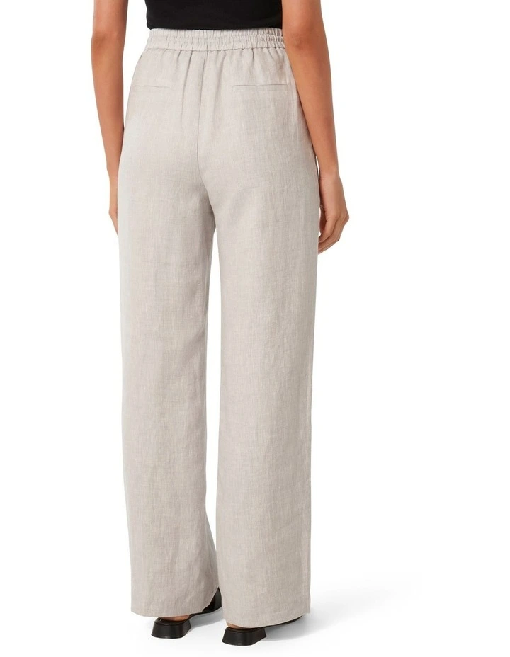 Lori Linen Wide Leg Pants in Grey image 2