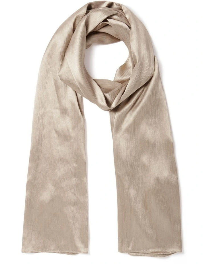 Cora Crinkle Satin Scarf in Rose image 1