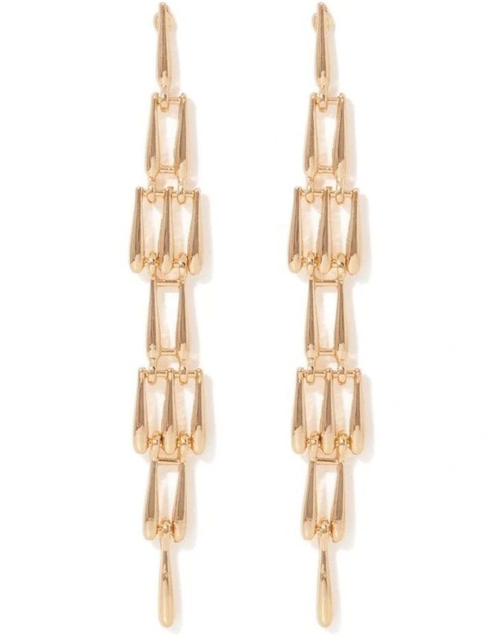 Signature Farley Fine Link Drop Earrings in Gold image 1