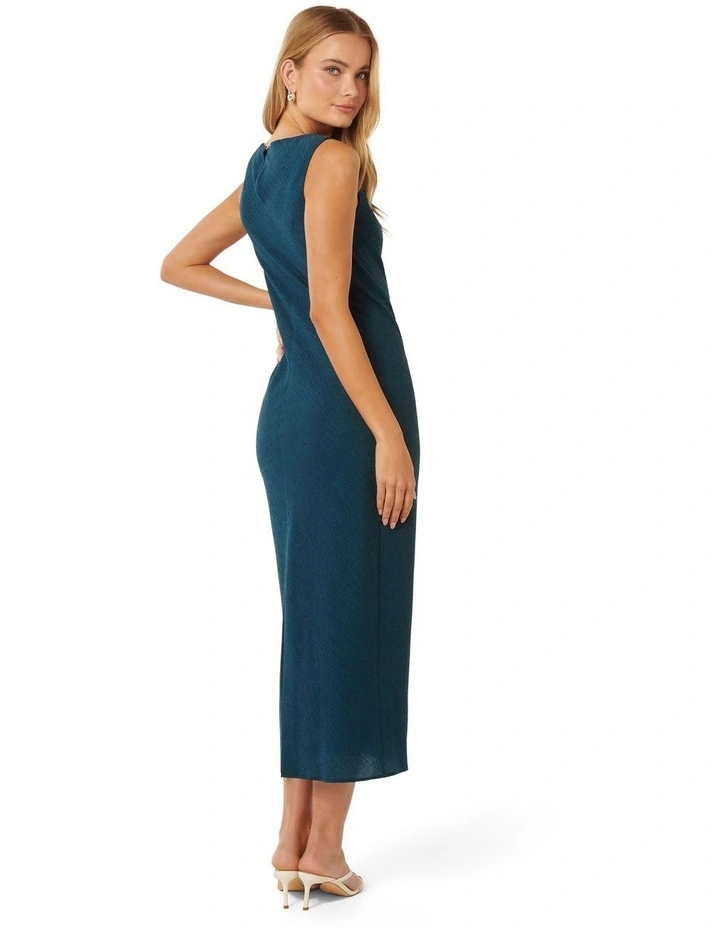 Aliza Column Midi Dress in Blue image 2