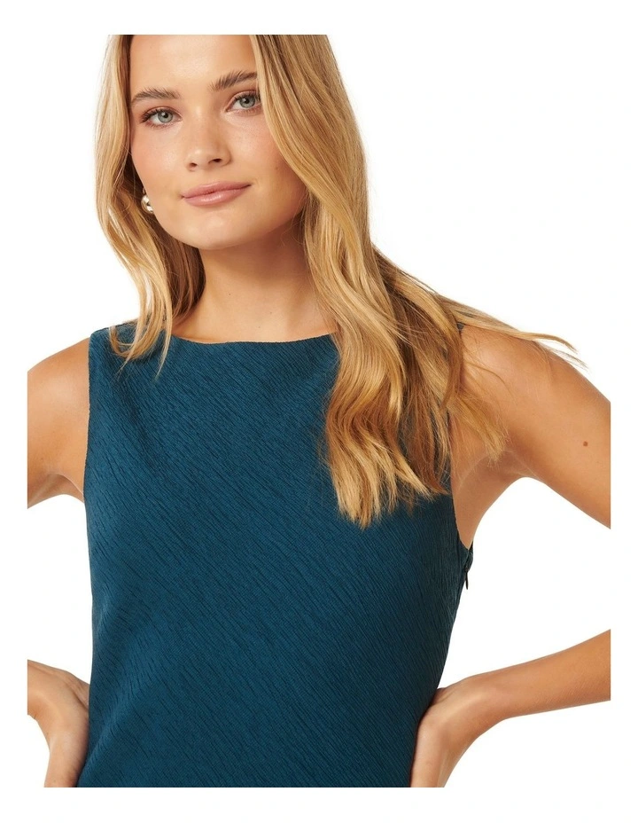 Aliza Column Midi Dress in Blue image 4