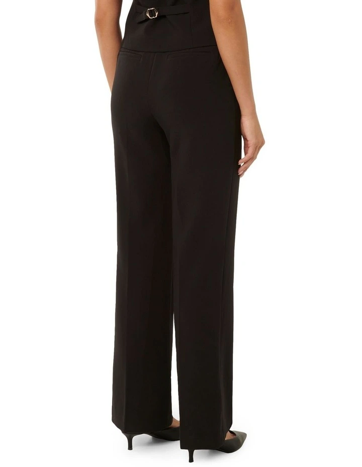 Ava Straight Leg Pants in Black image 2