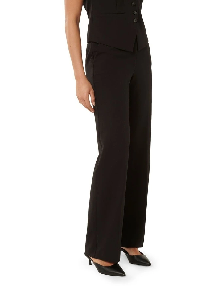 Ava Straight Leg Pants in Black image 3