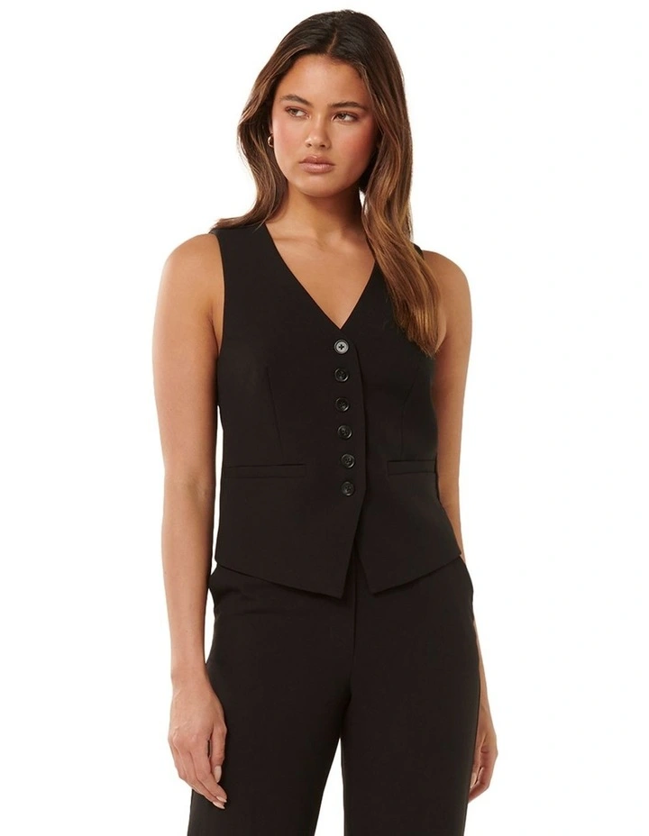 Dana Waistcoat in Black image 1