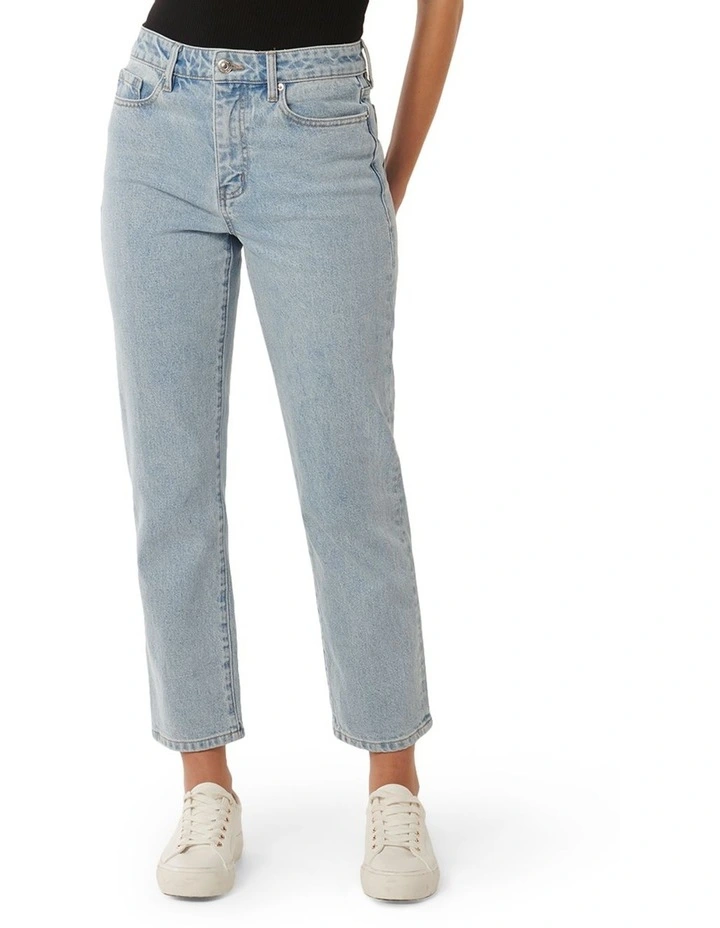 Alyssa Slim Straight Jeans in Blue image 1
