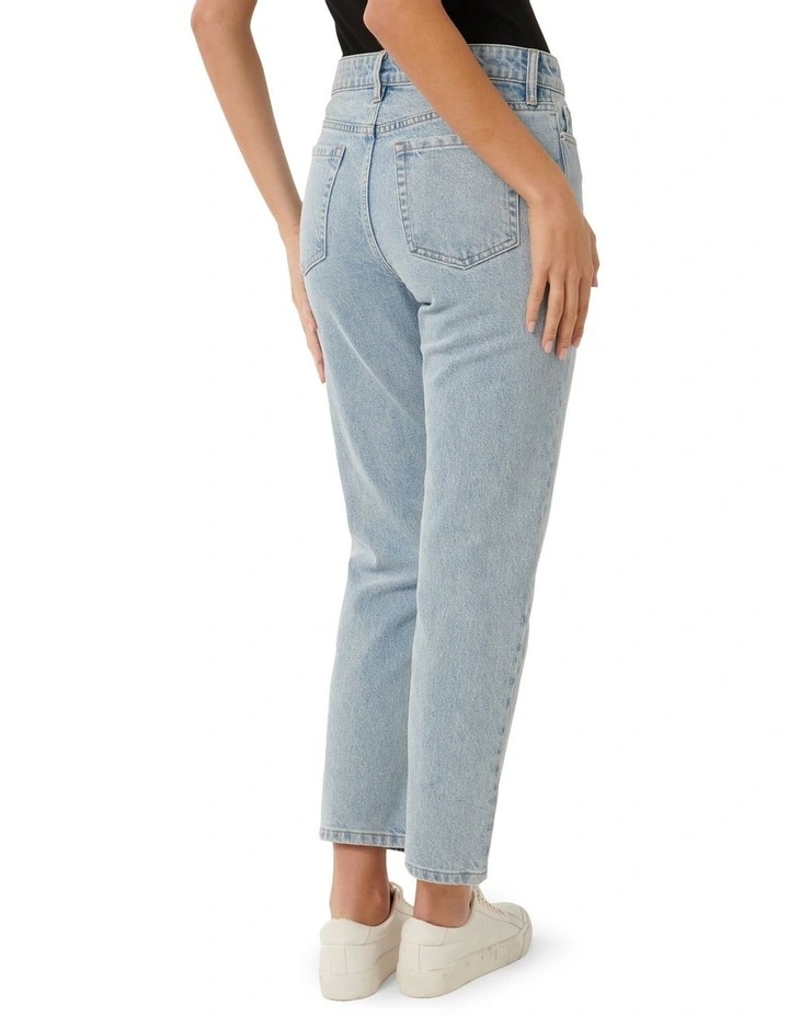 Alyssa Slim Straight Jeans in Blue image 2