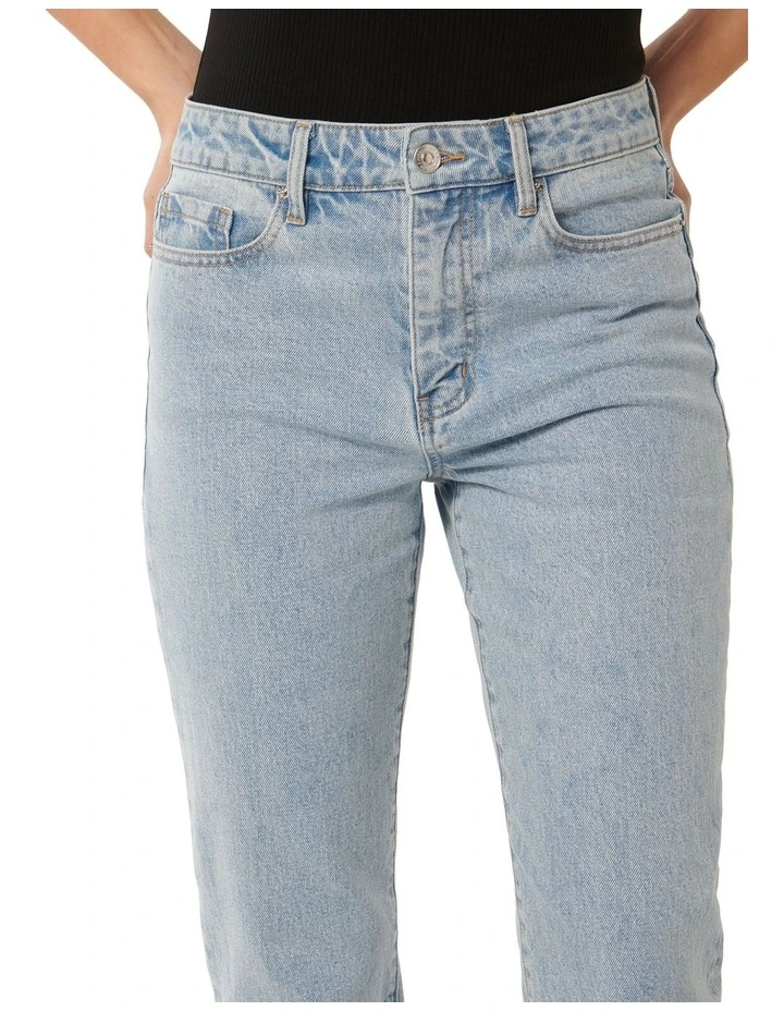 Alyssa Slim Straight Jeans in Blue image 4