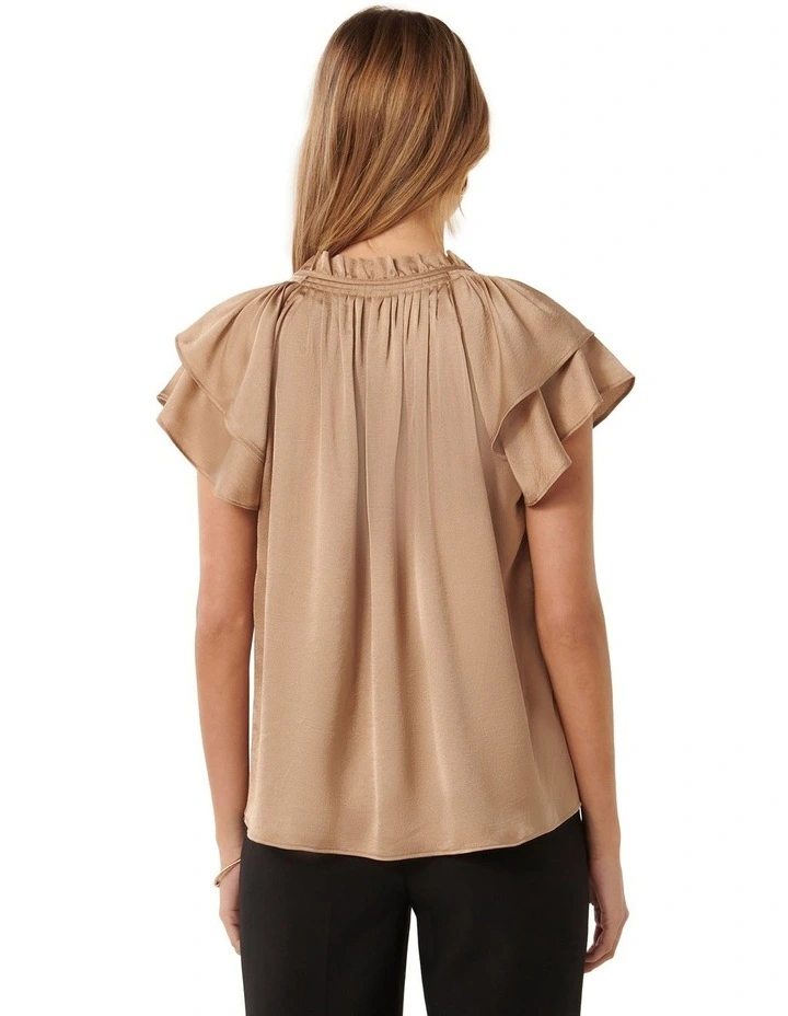 Marni Micropleat Blouse in Brown image 2