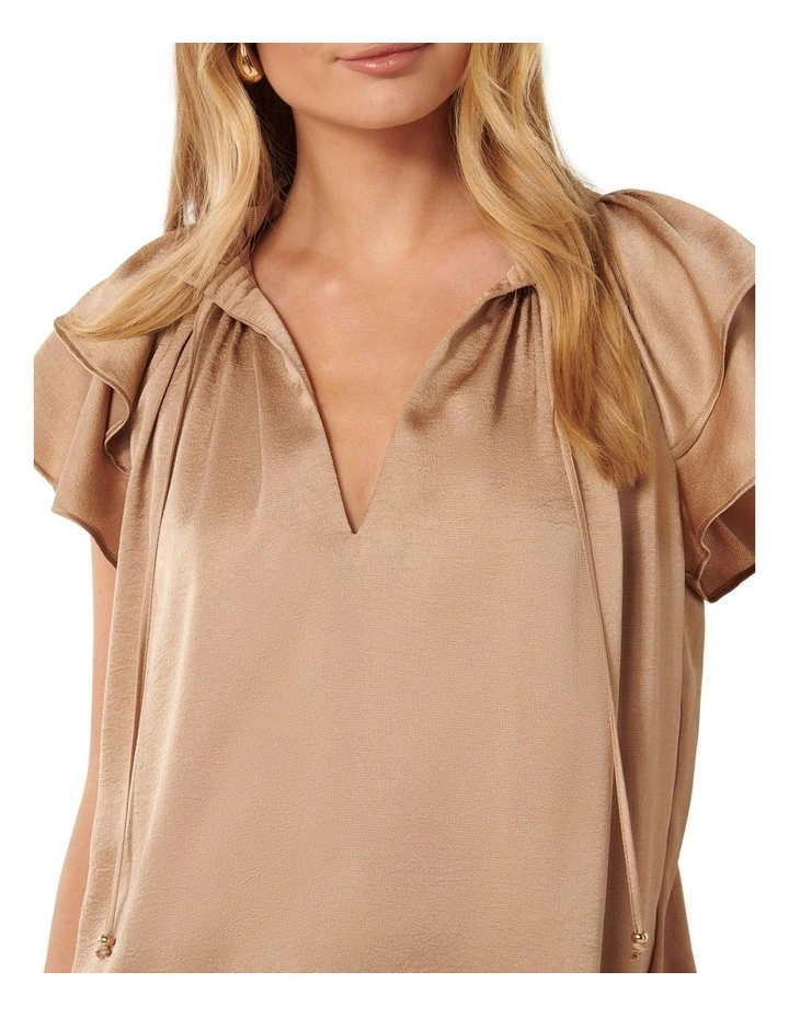 Marni Micropleat Blouse in Brown image 4
