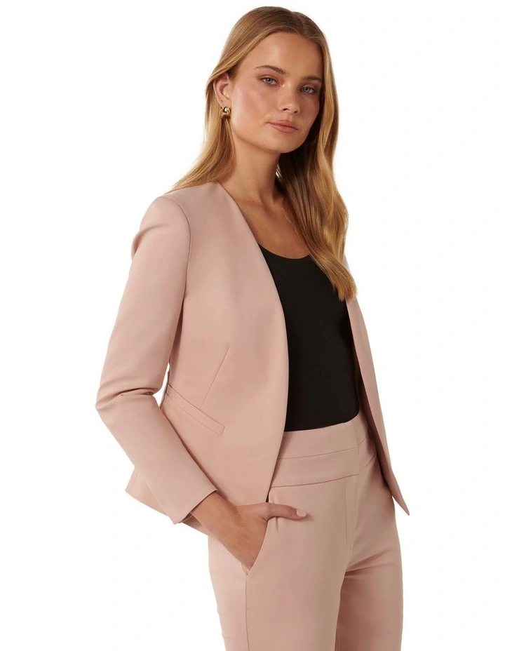 Alyssa Fitted Blazer in Pink image 3