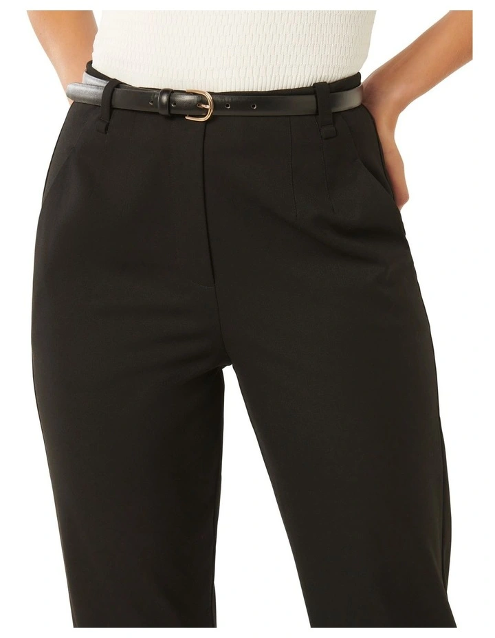 Terry Tapered Pants in Black image 4