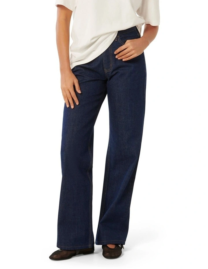 Sky Straight Leg Jeans in Blue image 1