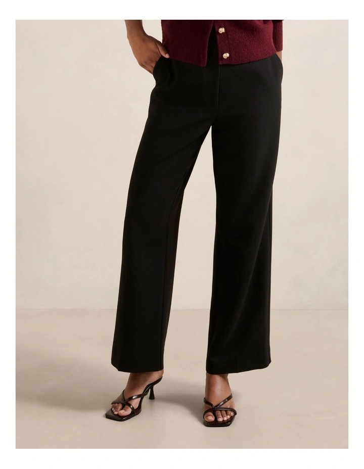 Freya High Waist Wide Leg Pants in Black image 1