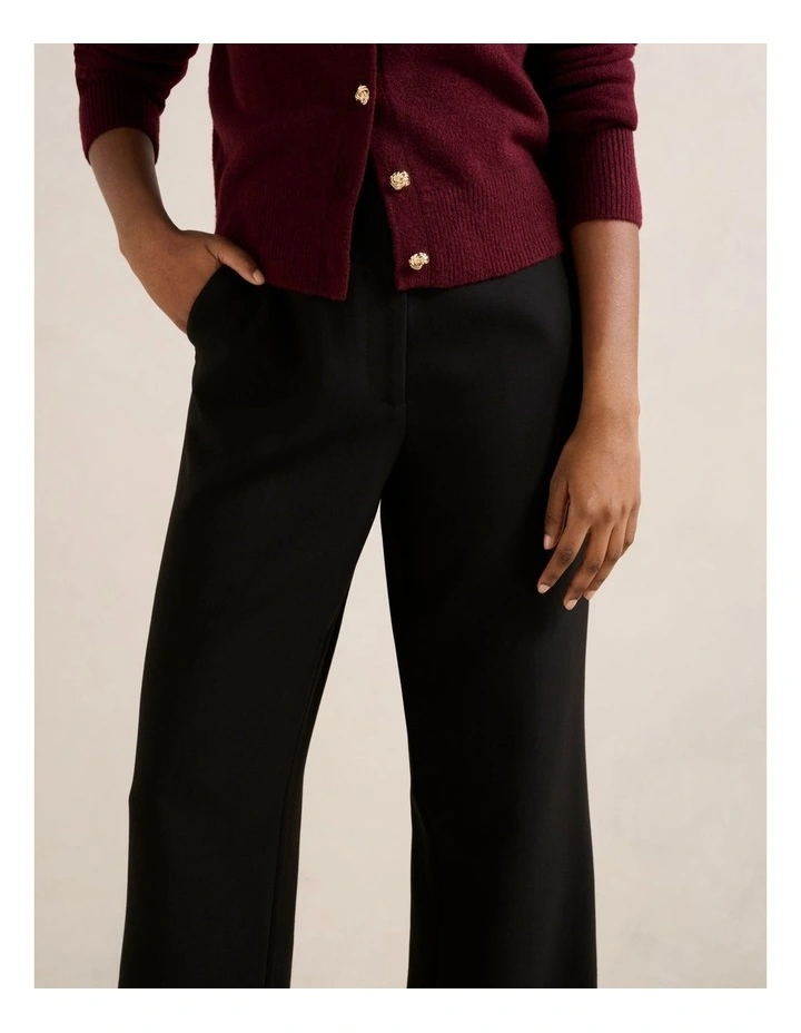 Freya High Waist Wide Leg Pants in Black image 4