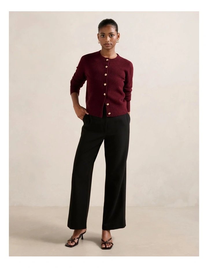 Freya High Waist Wide Leg Pants in Black image 5