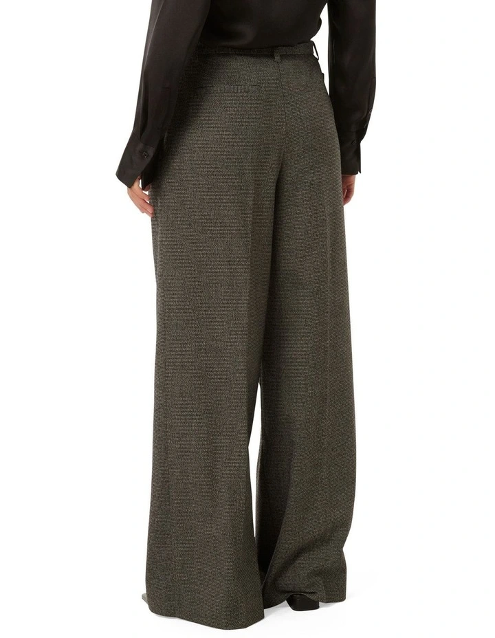Charlie Belted Wide Leg Pants in Black image 2
