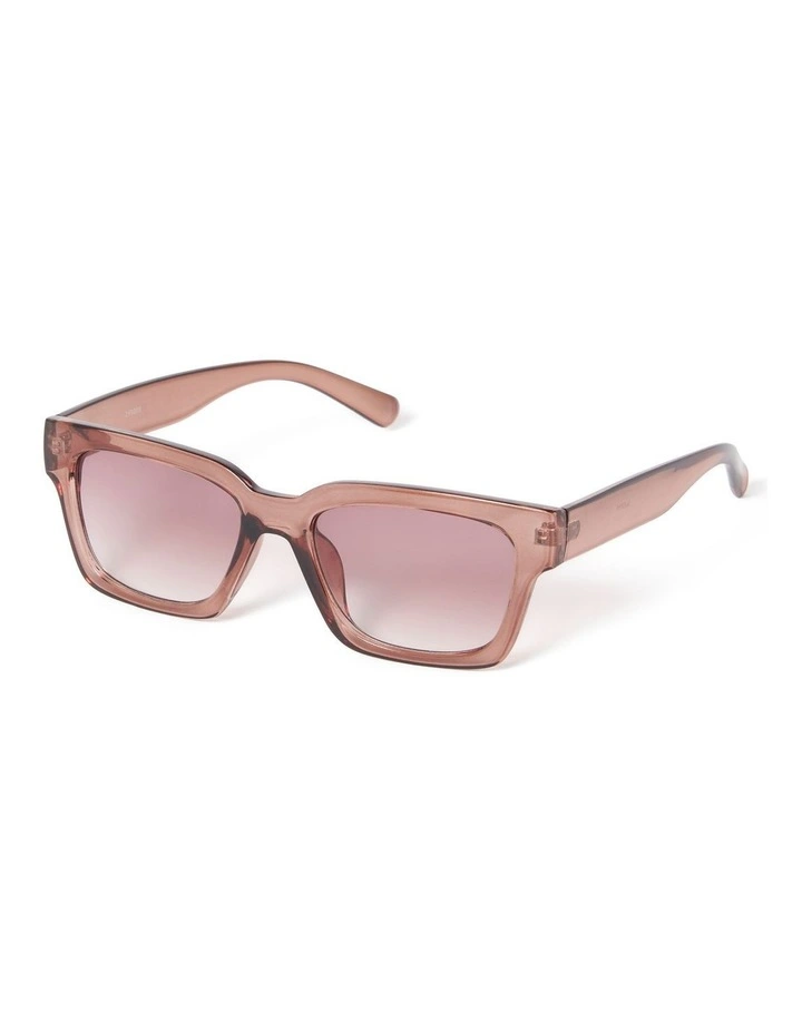 Phoebe Square Frame Sunglasses in Pink image 1