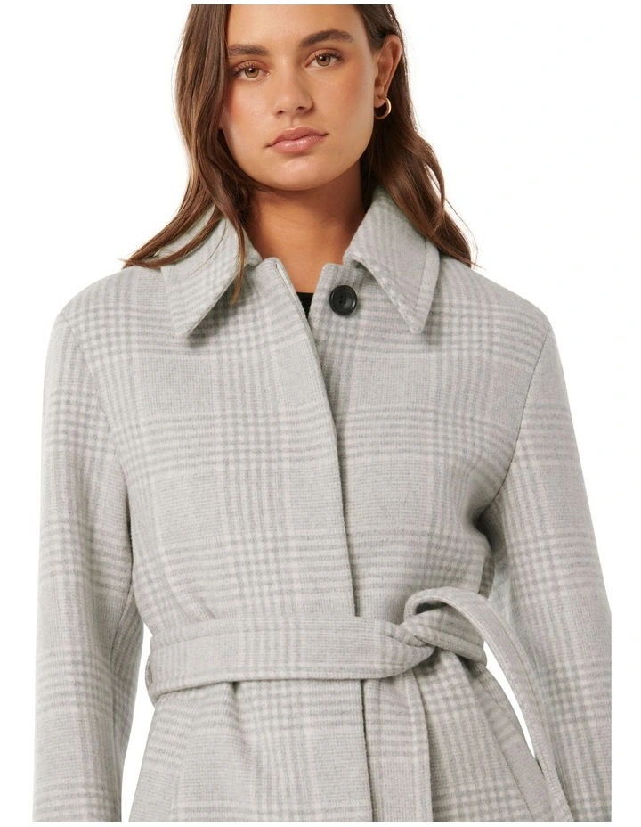 Annie Belted Coat in Grey image 4