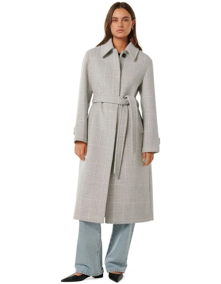 Annie Belted Coat in Grey image 5
