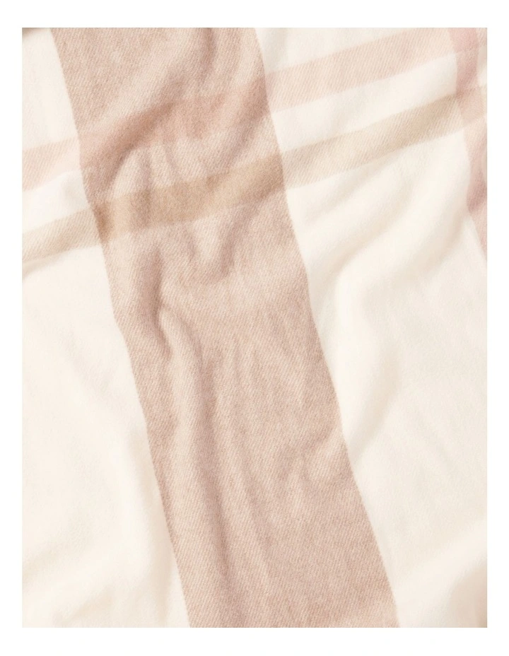 Ada Check Scarf in Brown Multi image 3