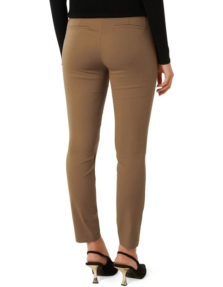 Grace 7/8th Slim Pants in Brown image 2
