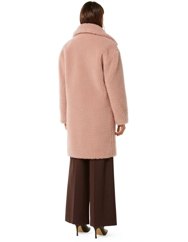 Bella Borg Coat in Pink image 2