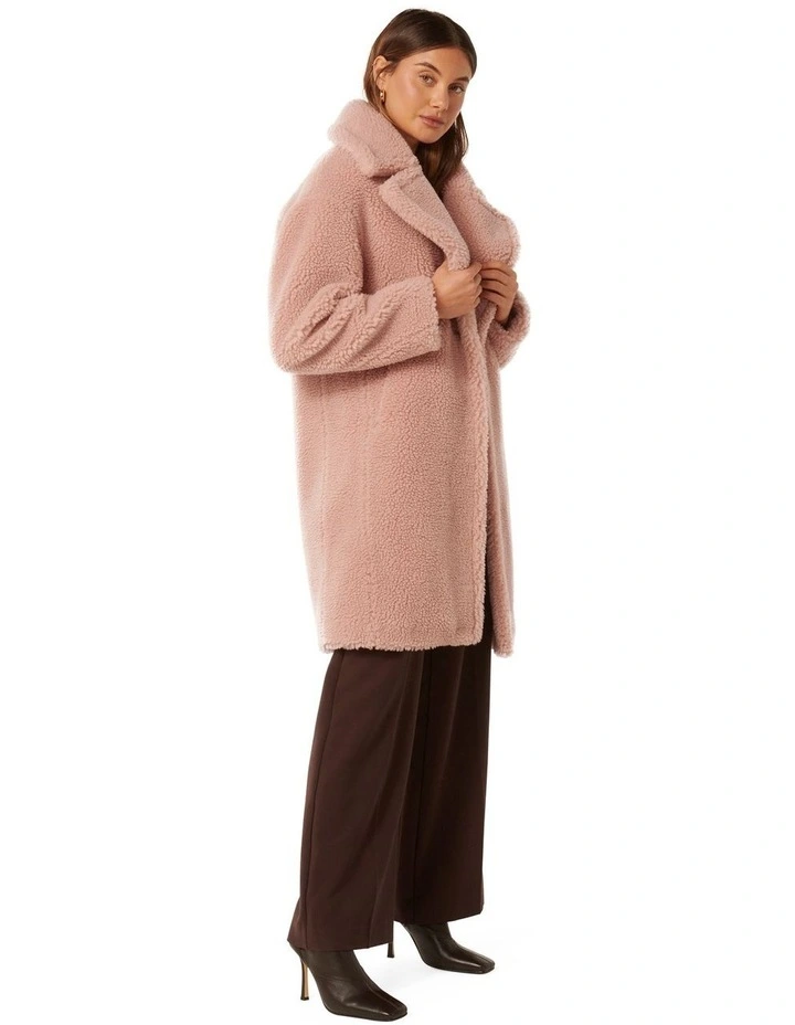 Bella Borg Coat in Pink image 3