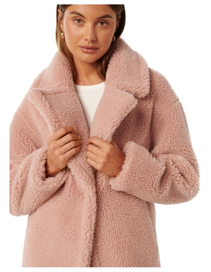 Bella Borg Coat in Pink image 4