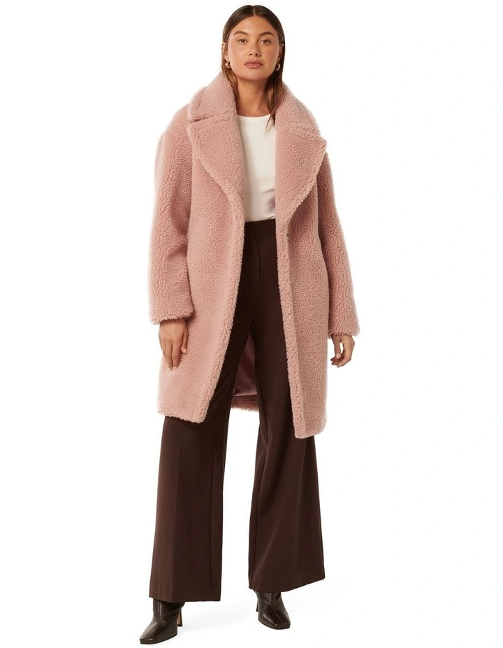 Bella Borg Coat in Pink image 5