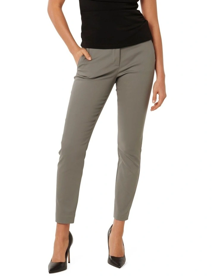 Grace 7/8th Slim Pants in Grey image 1