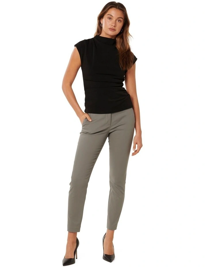 Grace 7/8th Slim Pants in Grey image 5