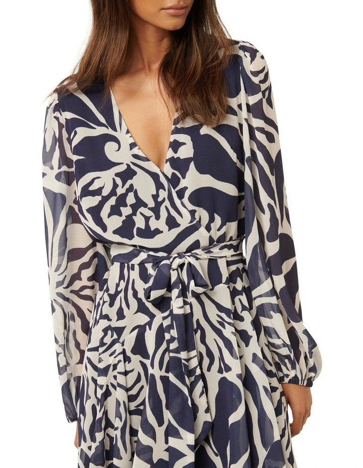 Amila Belted Mini Dress in Multi image 4
